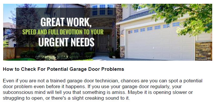 How To Check For Potential Garage Door Problems - Garage Door Repair Bainbridge Island